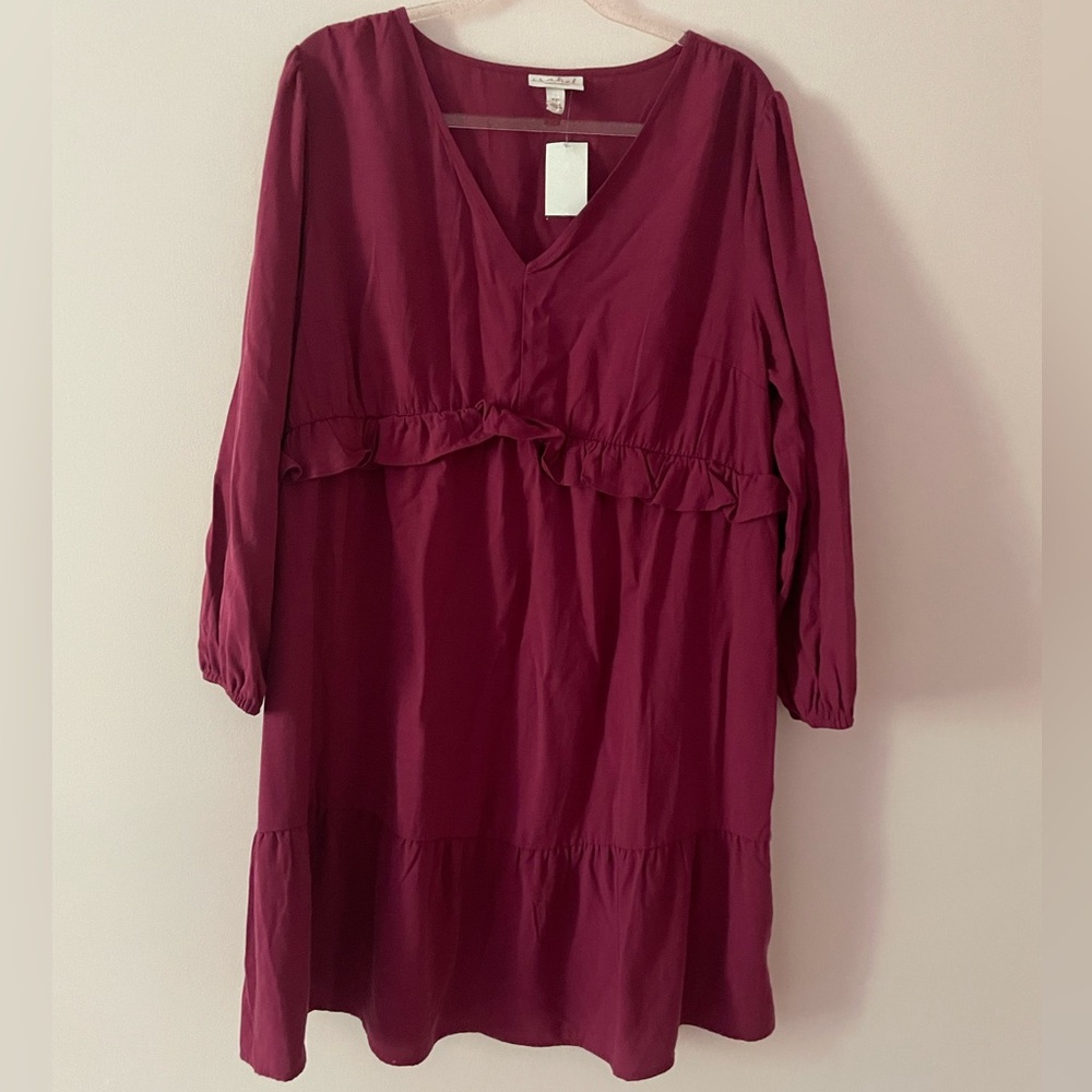 NWT Ingrid & Isabel fuscia dress size xxl